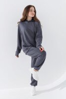 Спортивні штани жіночі 242324-K XS Графітовий (2000990662231D)  Фото №1