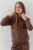 Спортивний костюм для дівчинки Deniz 0711 122 см Кавовий  Фото №1