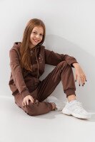 Спортивний костюм для дівчинки Deniz 0711 122 см Кавовий  Фото №0