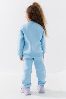 Спортивний костюм кофта+штани для дівчинки Baby Show 14358 104 см Блакитний  Фото №4
