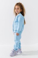 Спортивний костюм кофта+штани для дівчинки Baby Show 14358 104 см Блакитний  Фото №3
