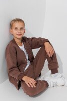Спортивный костюм кофта+штаны для мальчика Baby Show 10210 128 см Коричневый  Фото №0
