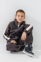 Спортивний костюм кофта+штани для хлопчика Lizi 3125 116 см Темно-сірий  Фото №1