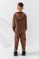 Спортивний костюм кофта+штани для хлопчика Waxmen 1114 122 см Кавовий (2000990751638W)  Фото №4