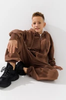 Спортивный костюм кофта+штаны для мальчика Waxmen 1114 122 см Кофейный (2000990751638W)  Фото №0