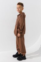 Спортивний костюм кофта+штани для хлопчика Waxmen 1114 122 см Кавовий (2000990751638W)  Фото №3