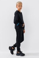 Спортивный костюм (кофта+штаны) для мальчика XHZ-0599 146 см Черно-голубой (2000990732996D)  Фото №2