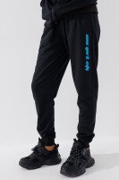 Спортивный костюм (кофта+штаны) для мальчика XHZ-0599 146 см Черно-голубой (2000990732996D)  Фото №1
