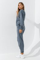 Спортивний костюм однотонний жіночий On me Onme-21-K M Графітовий (2000990804853D)  Фото №1