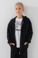 Спортивний костюм з принтом кофта+штани для хлопчика Waxmen 1416 146 см Чорний (2000990751720W)  Фото №2