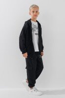 Спортивний костюм з принтом кофта+штани для хлопчика Waxmen 1416 146 см Чорний (2000990751720W)