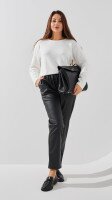 Купить Брюки однотонные женские SL 281-1 50 Черный Артикул: 2000999214547 Миниатюра фотографии № 2