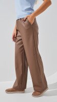 Купить Брюки однотонные женские SL 906 46 Коричневый Артикул: 2000999285639 Миниатюра фотографии № 4