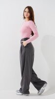Купить Брюки палаццо с узором женские LAWA WTC02336 S Серый Артикул: 2000999472435 Миниатюра фотографии № 3