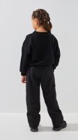 Купить Брюки плащевка для девочки L-66 116 см Черный Артикул: 2000990650757 Миниатюра фотографии № 4