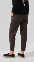 Купить Брюки MOM однотонные женские On me 2221 S Темно-коричневый Артикул: 2000990894243 Миниатюра фотографии № 4