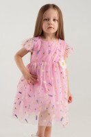 Платье бальное с узором для девочки Wecan 24341 92 см Розовый (2000990342928A)  Фото №0