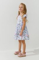 Платье для девочки Dinomin 7835 110 см Голубой  Фото №2
