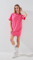 Купить Платье-футболка однотонное для девочки LAWA GBC02346 134 см Розовый Артикул: 2000999323416 Миниатюра фотографии № 2