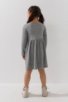 Платье однотонное для девочки Q3234 92 см Серое  Фото №3