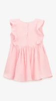 Купити Сукня однотонна для дівчинки Aura Style 5006-1 128 см Рожевий Артикул: 2000999546815 Фото мініатюра № 8
