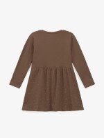 Купить Платье однотонное для девочки GENUA 14740 92 см Коричневый Артикул: 2000999662560 Миниатюра фотографии № 3