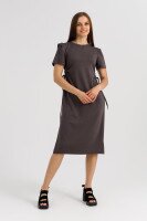 Сукня однотонна жіноча 9932 S Графітовий (2000990508843D)  Фото №1