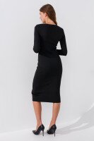 Платье однотонное женское Femme 1014 S Черный (2000989871101D)  Фото №2