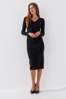 Платье однотонное женское Femme 1014 S Черный (2000989871101D)