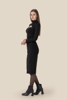 Сукня однотонна жіноча LAWA WTC02345 XS Чорний  Фото №1