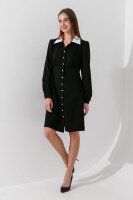 Платье однотонное женское LAWA WTC02419 XS Черный  Фото №1