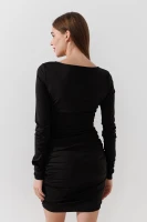 Купити Сукня однотонна жіноча LAWA WTC02427 L Чорний Артикул: 2000990927446 Фото мініатюра № 5