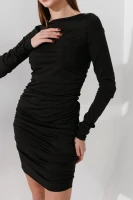Купити Сукня однотонна жіноча LAWA WTC02427 L Чорний Артикул: 2000990927446 Фото мініатюра № 3