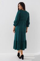 Платье однотонное женское On me 2329 2XL Зеленый (2000990735812D)  Фото №2