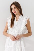 Сукня однотонна жіноча  041224 XL Білий  Фото №4