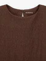 Купить Платье однотонное женское GENUA 2669 5XL Шоколадный Артикул: 2000999630972 Миниатюра фотографии № 2