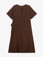 Купить Платье однотонное женское GENUA 2669 XL Шоколадный Артикул: 2000999630927 Миниатюра фотографии № 3