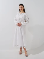 Купить Платье однотонное женское GENUA G01104-0016 S Белый Артикул: 2000999449444 Миниатюра фотографии № 1