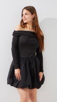 Купить Платье однотонное женское LAWA WTC02475 S Черный Артикул: 2000999524318 Миниатюра фотографии № 1