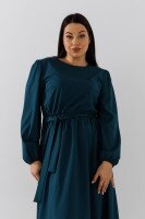 Платье однотонное женское On me 2513-1 2XL Зеленый  Фото №0