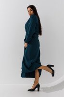 Платье однотонное женское On me 2513-1 2XL Зеленый  Фото №1