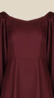 Платье однотонное женское On me 2524 3XL Бордовый  Фото №0