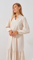 Сукня однотонна жіноча On me 82 44 Бежевий  Фото №0