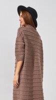 Платье однотонное женское On me 9189 One Size Кофейный  Фото №1