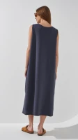 Платье однотонное женское Poncik 25099 One Size Графитовый  Фото №4