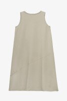 Платье однотонное женское Poncik 25099 One Size Серо-оливковый  Фото №1