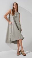 Платье однотонное женское Poncik 25099 One Size Серо-оливковый  Фото №0