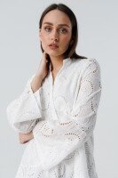 Платье однотонное женское W23-36 L Белый  Фото №6