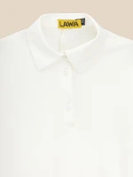 Купить Платье-поло однотонное женское LAWA WTC02496 XS Молочный Артикул: 2000999610080 Миниатюра фотографии № 7