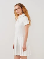 Купить Платье-поло однотонное женское LAWA WTC02496 XS Молочный Артикул: 2000999610080 Миниатюра фотографии № 3